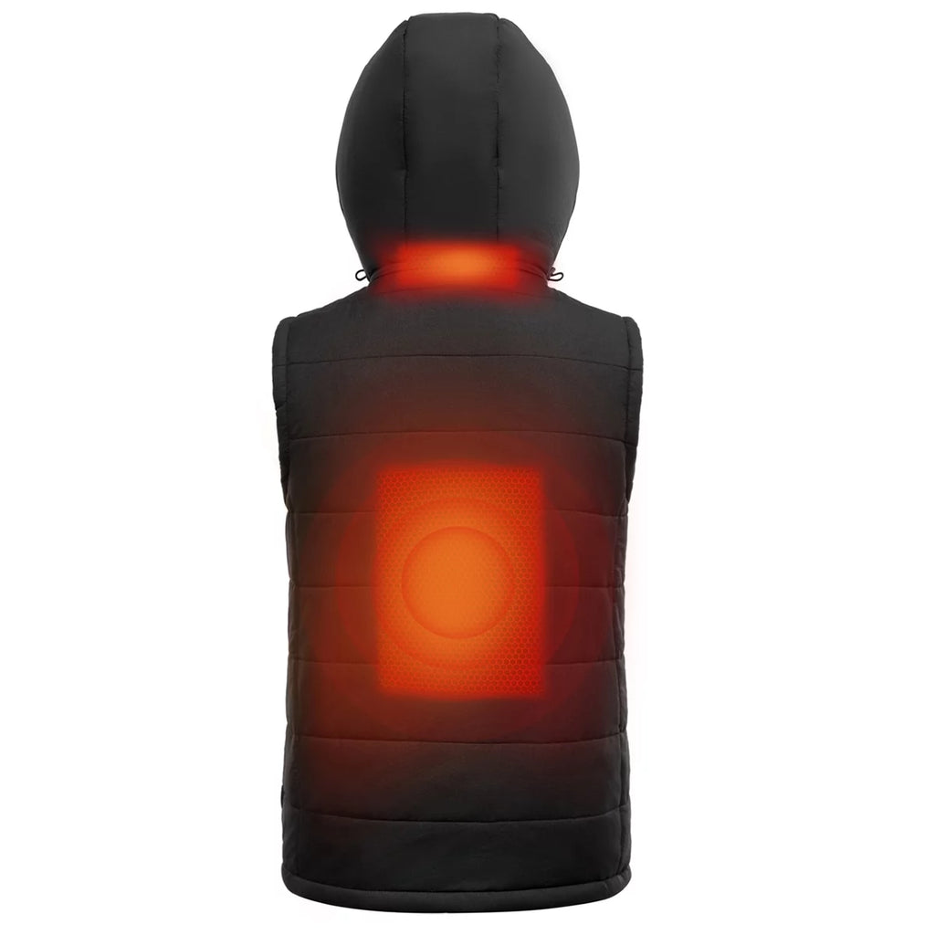 Lightweight Heated Vest with Removable Hood J351