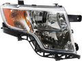 Headlight Assembly Compatible with 2007-2010 Ford Edge Halogen Chrome Passenger Side Q6567