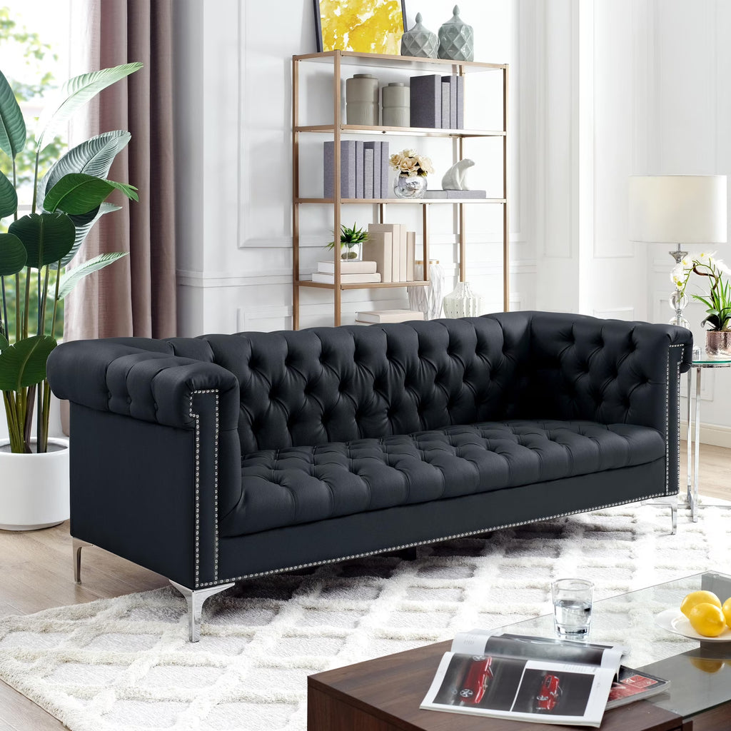 Faux Leather Sofa Q6010