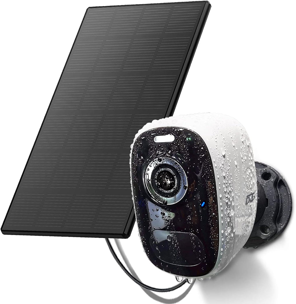 Wireless Outdoor Security Camera with Solar Panel, 1080P Color Night Vision, PIR Motion Sensor, Siren Alarm, 2-Way Audio, Waterproof A57826