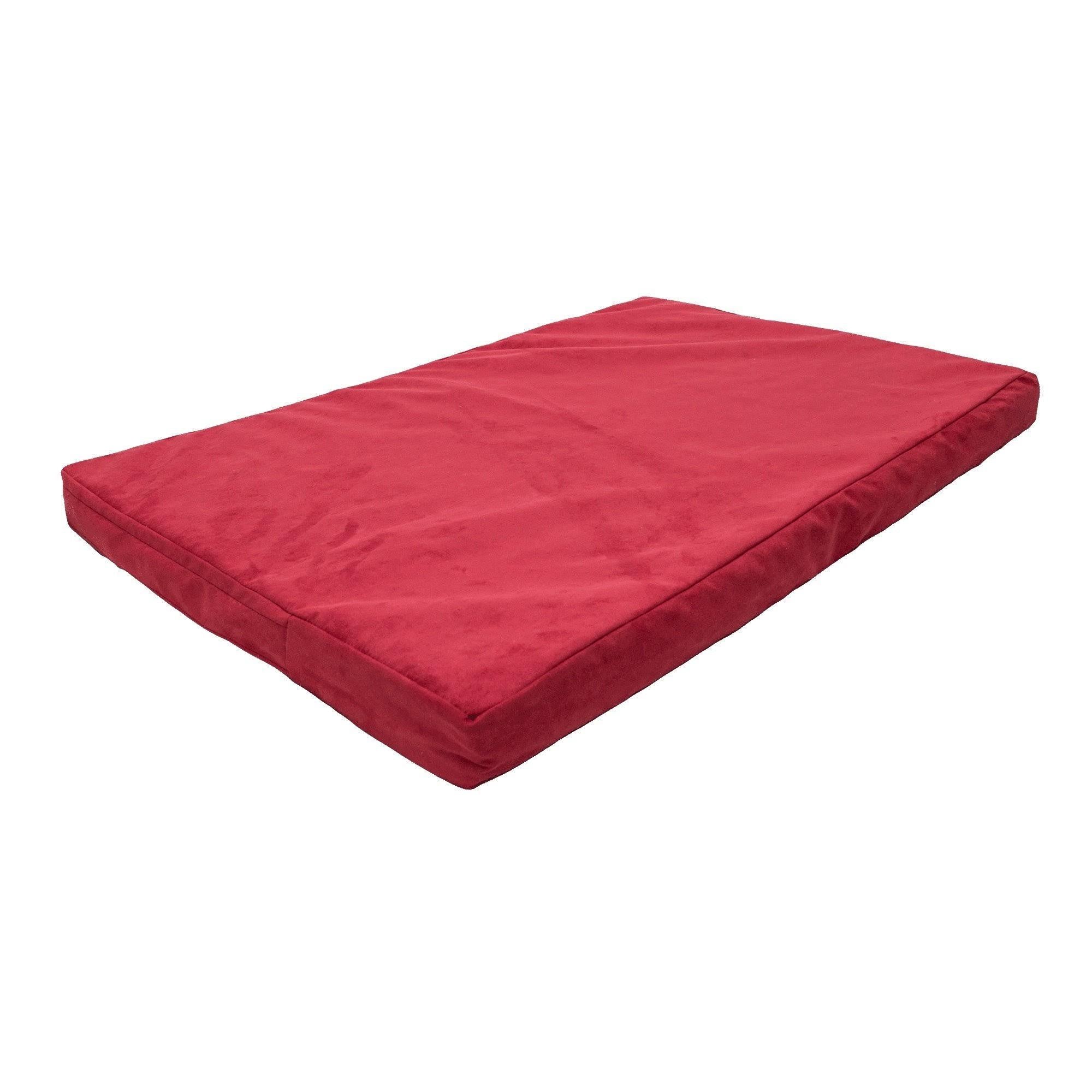 Red Luxury Dog Crate Pad Medium J76771