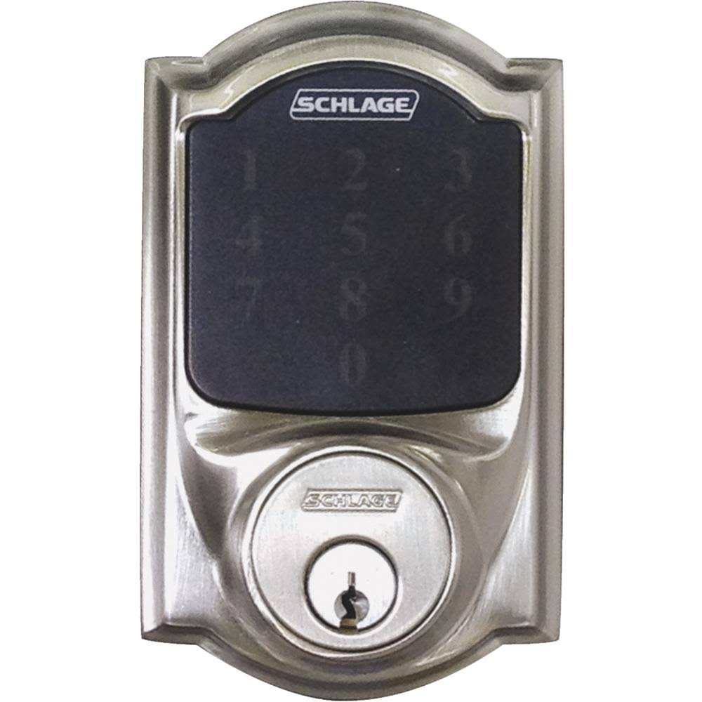 Camelot Touchscreen Deadbolt, Satin Nickel U72194
