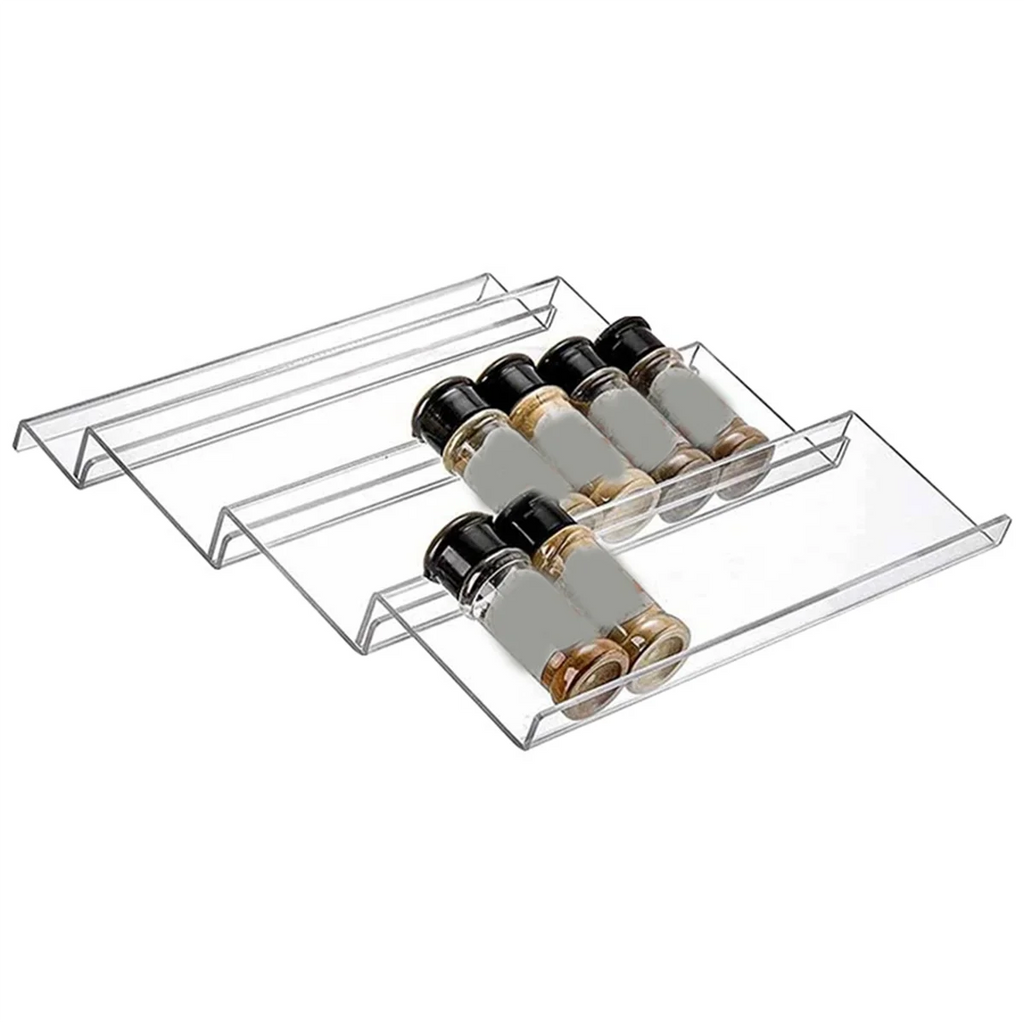 16 x Clear Acrylic Spice Drawer Organizer U571411