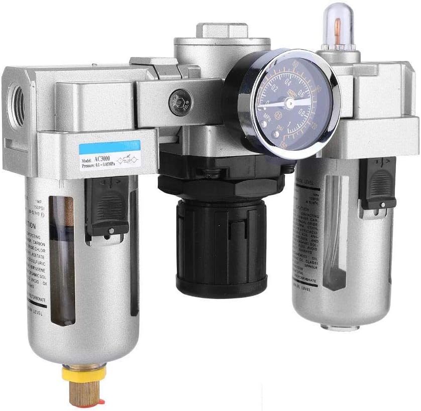 Pneumatic Lubricator Air Compressor Filter Regulator Pack of 2 Q331441