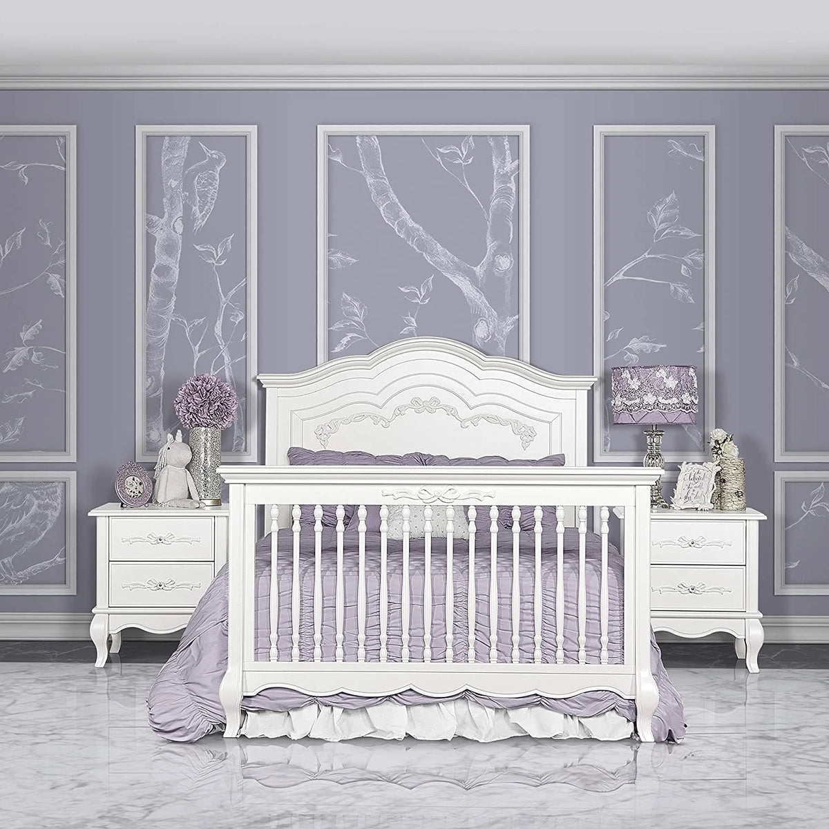 5-in-1 Convertible Crib in Frost O836203