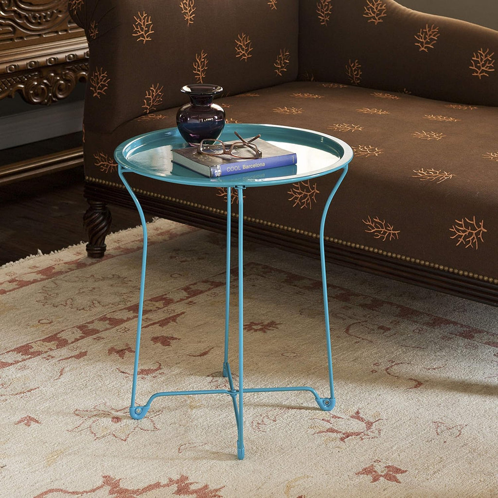 Metal Side Table with Powder Coating, Pack of 2 Y12349