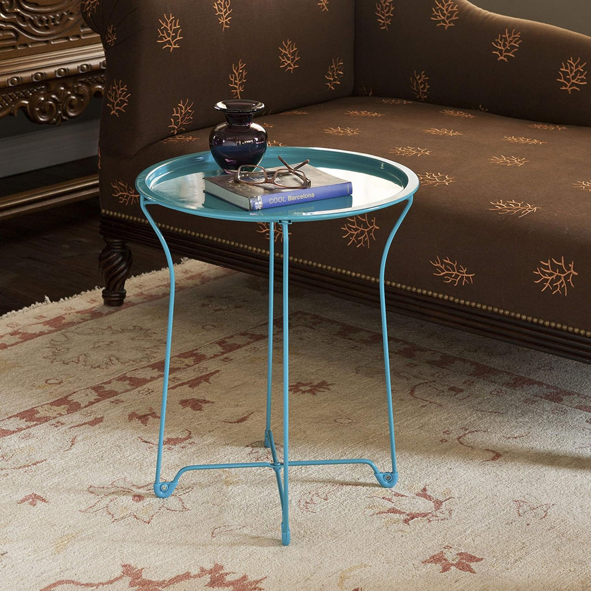 Metal Side Table with Powder Coating, Pack of 2 Y12349