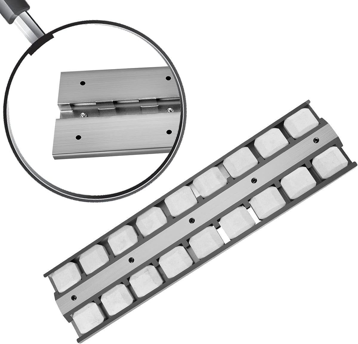 BBQ Grill Briquette Tray Heat Plates Burner Covers, Pack of 2 C298804