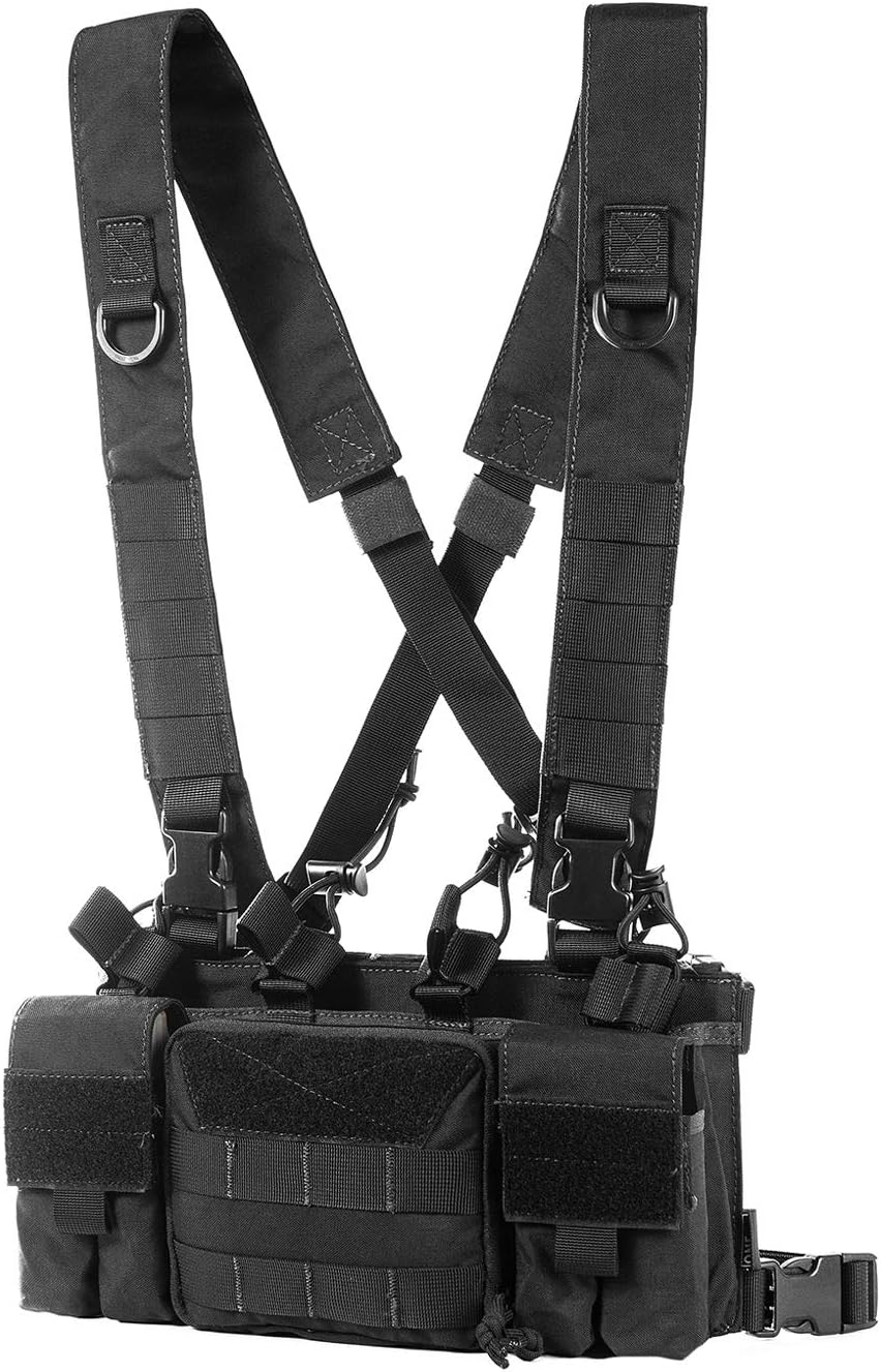 Tactical Chest Rig with Rifle & Pistol Mag Pouch L534