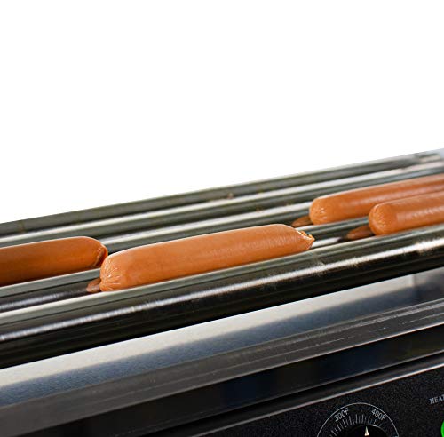 12 Hot Dog & 5 Roller Grill Cooker Warmer Machine B42025