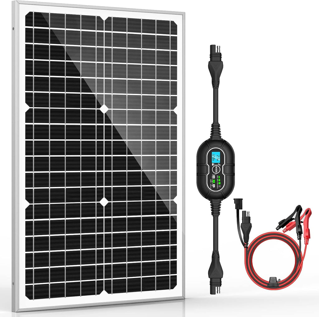 12V 20W Solar Panel Kit with 10A MPPT Charge Controller A759