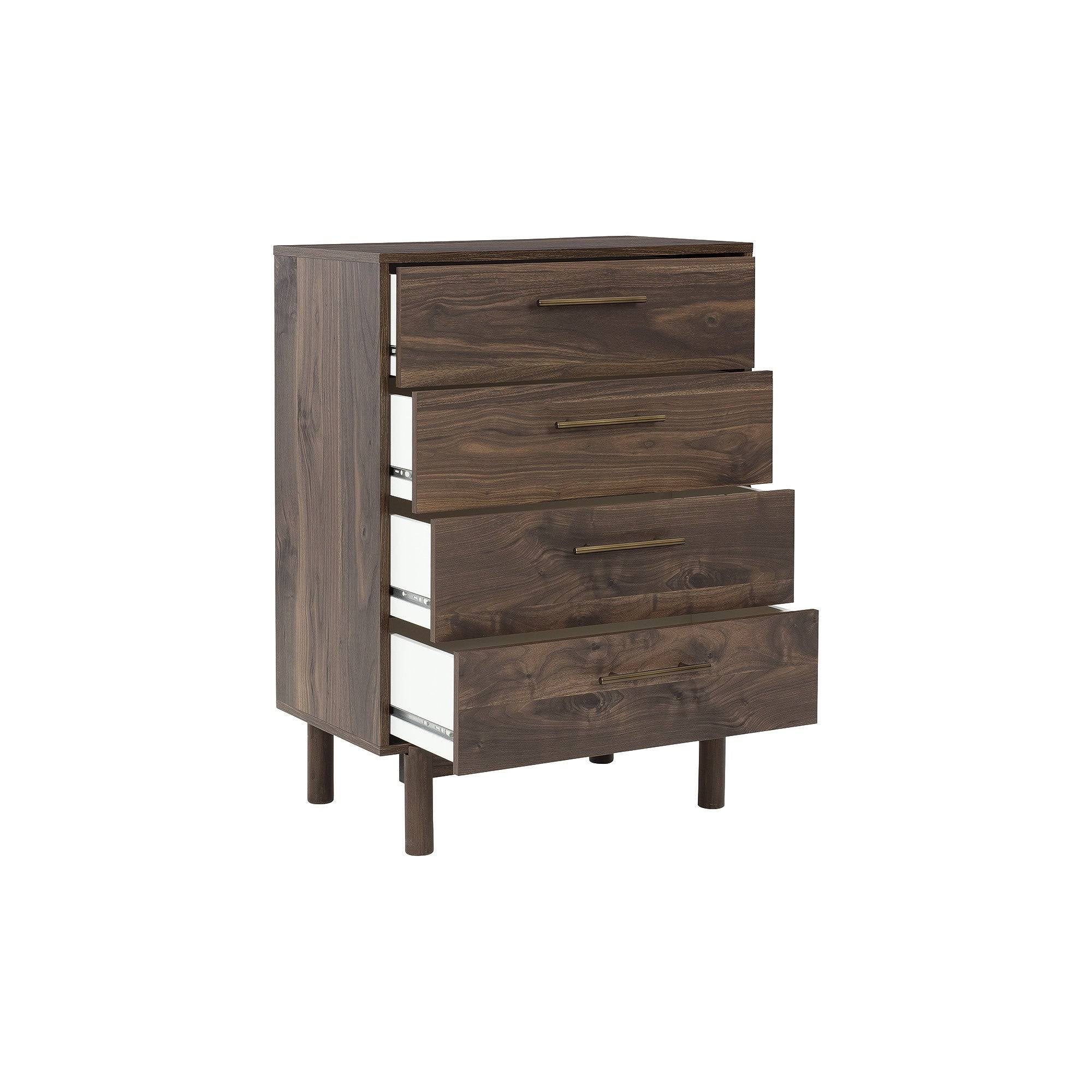 Mocha Four Drawer Chest W9952