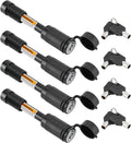 5/8 Dia 3-1/2" Long Trailer Hitch Pin Lock with 8 Rubber O-Rings (Keyed Alike 4 Pack) M297651