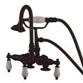 Triple Handle Clawfoot Tub Filler with Oil Rubbed Bronze C440838