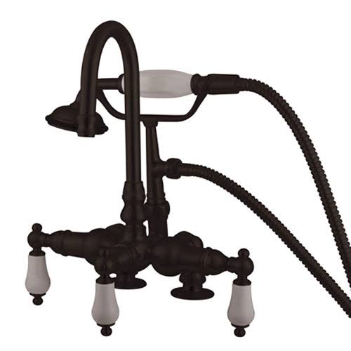 Triple Handle Clawfoot Tub Filler with Oil Rubbed Bronze C440838