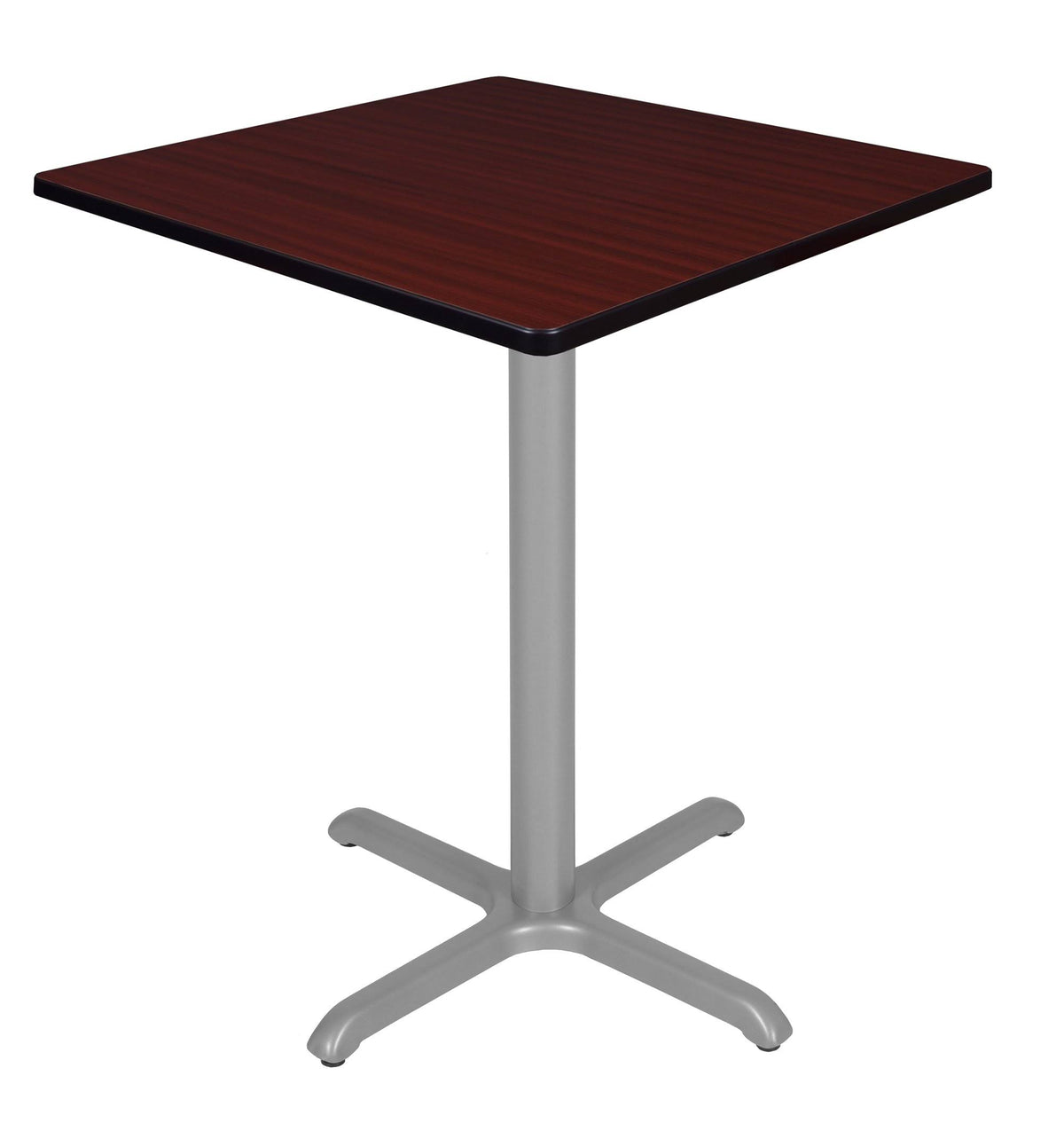 Mahogany Grey Square X-Base Table Z2460