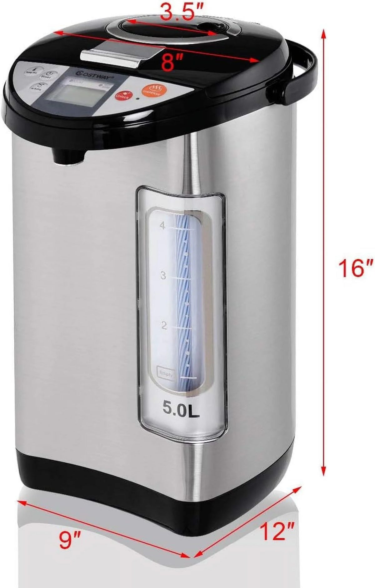 5-Liter Stainless Steel Electric Hot Water Boiler V221