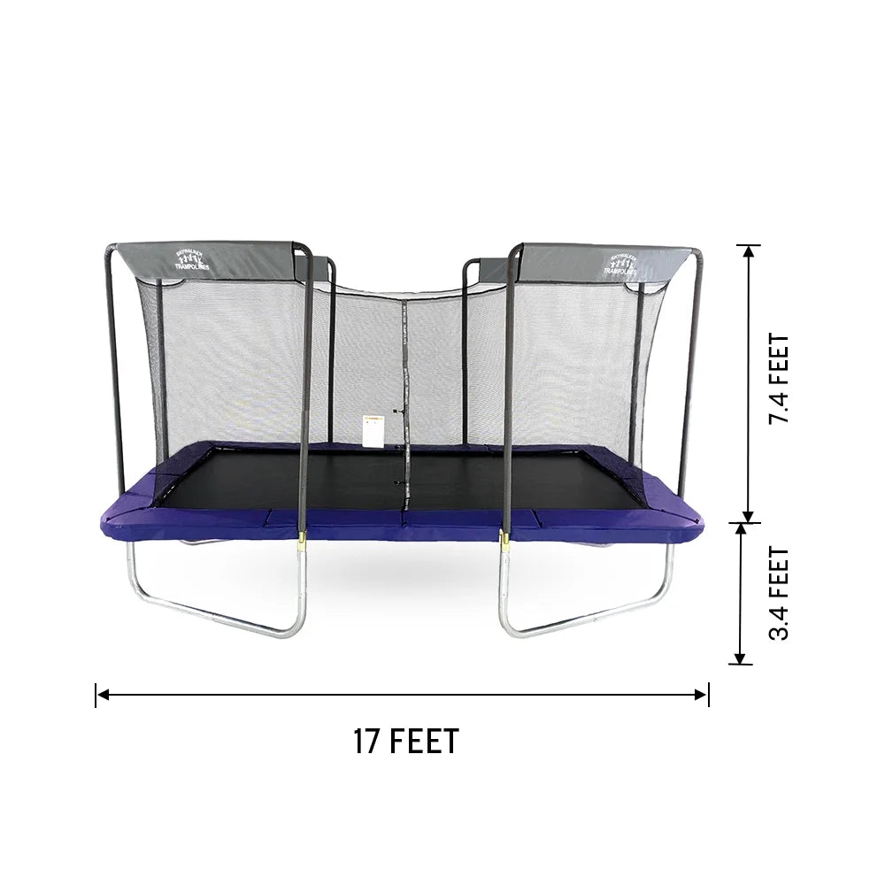 17ft x 10ft Rectangle Trampoline with Enclosure H495