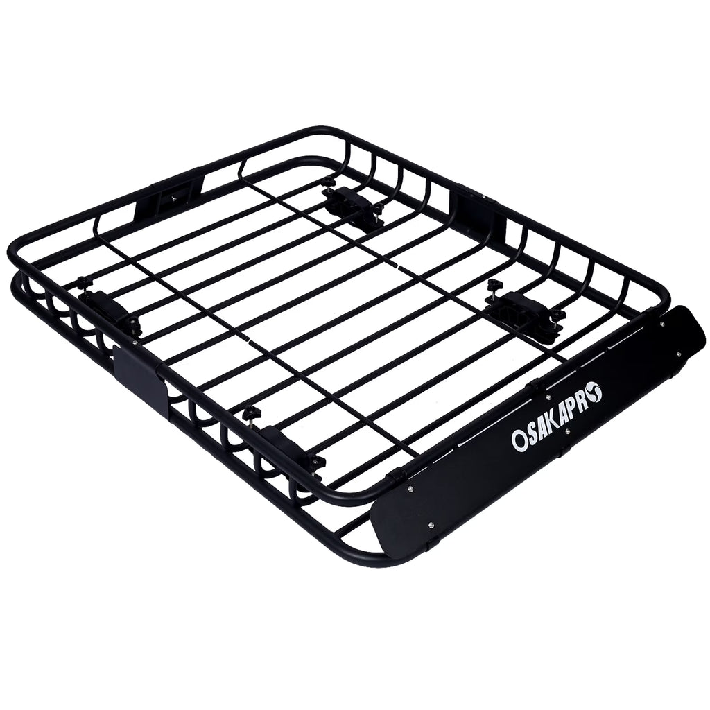 Black Steel Roof Rack Cargo Carrier Basket 42" W31531