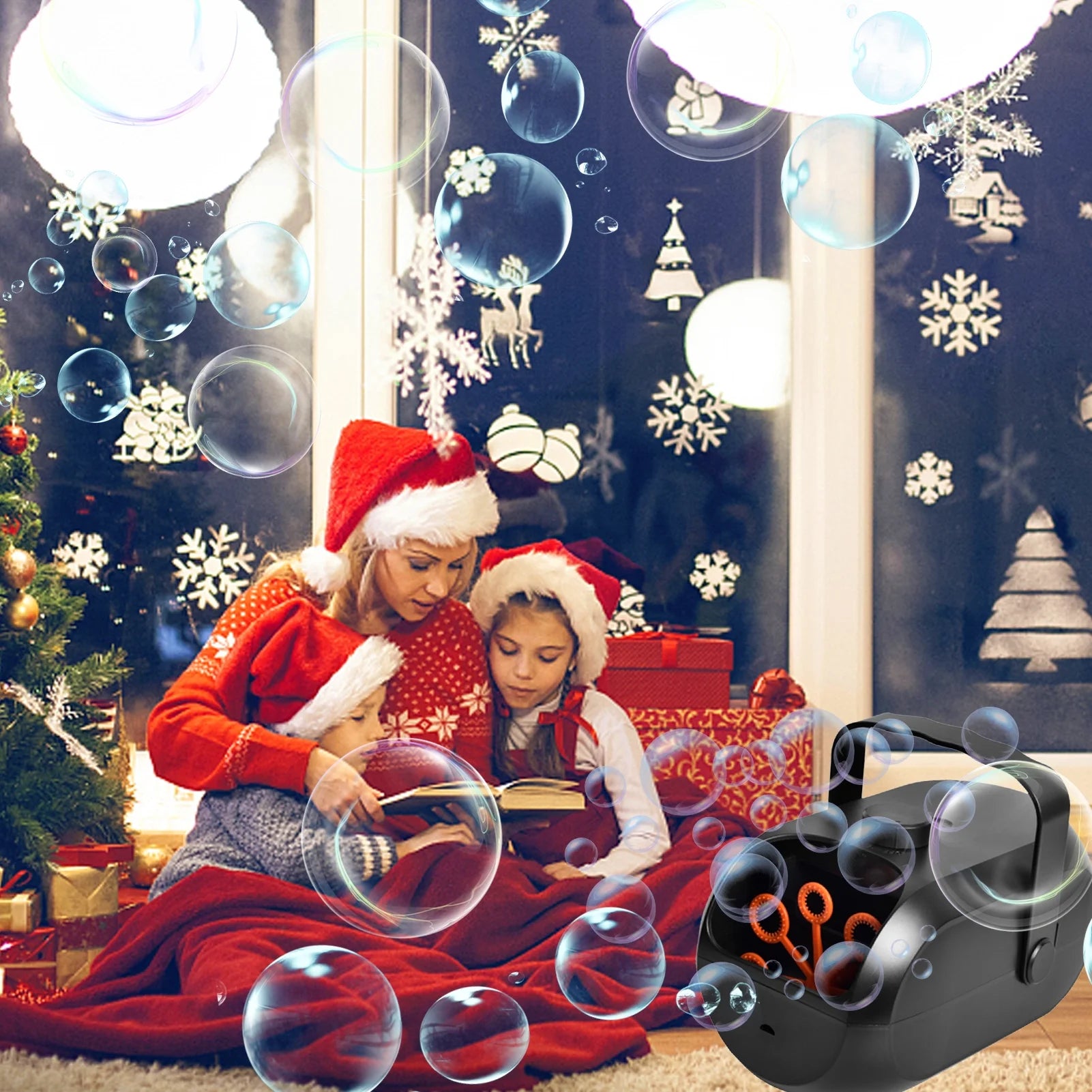 Portable Rechargeable Bubble Machine M82269