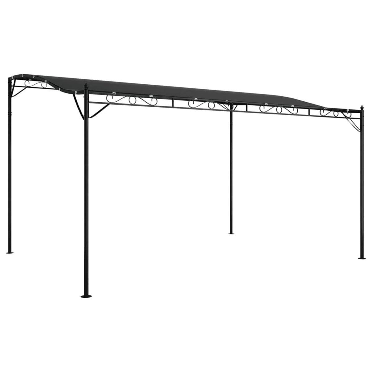 Anthracite 13.1'x9.8' 0.6 ozft² Fabric and Steel Canopy H7944