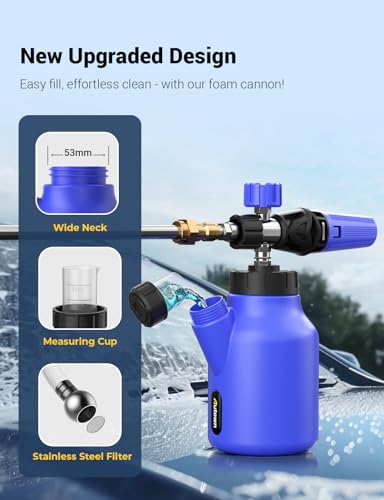 Heavy Duty Car Wash Foam Cannon with Adjustable Nozzle and 1 L Bottle Z94896