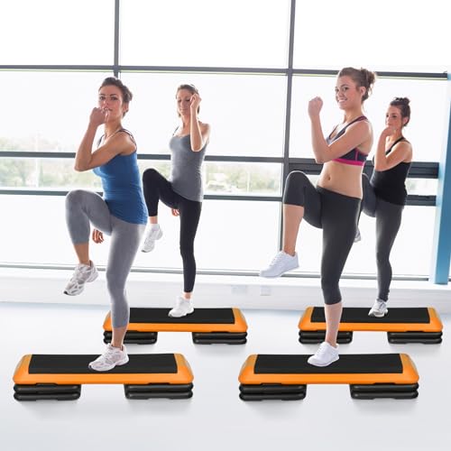 Adjustable Aerobic Stepper with 4 Risers K30185