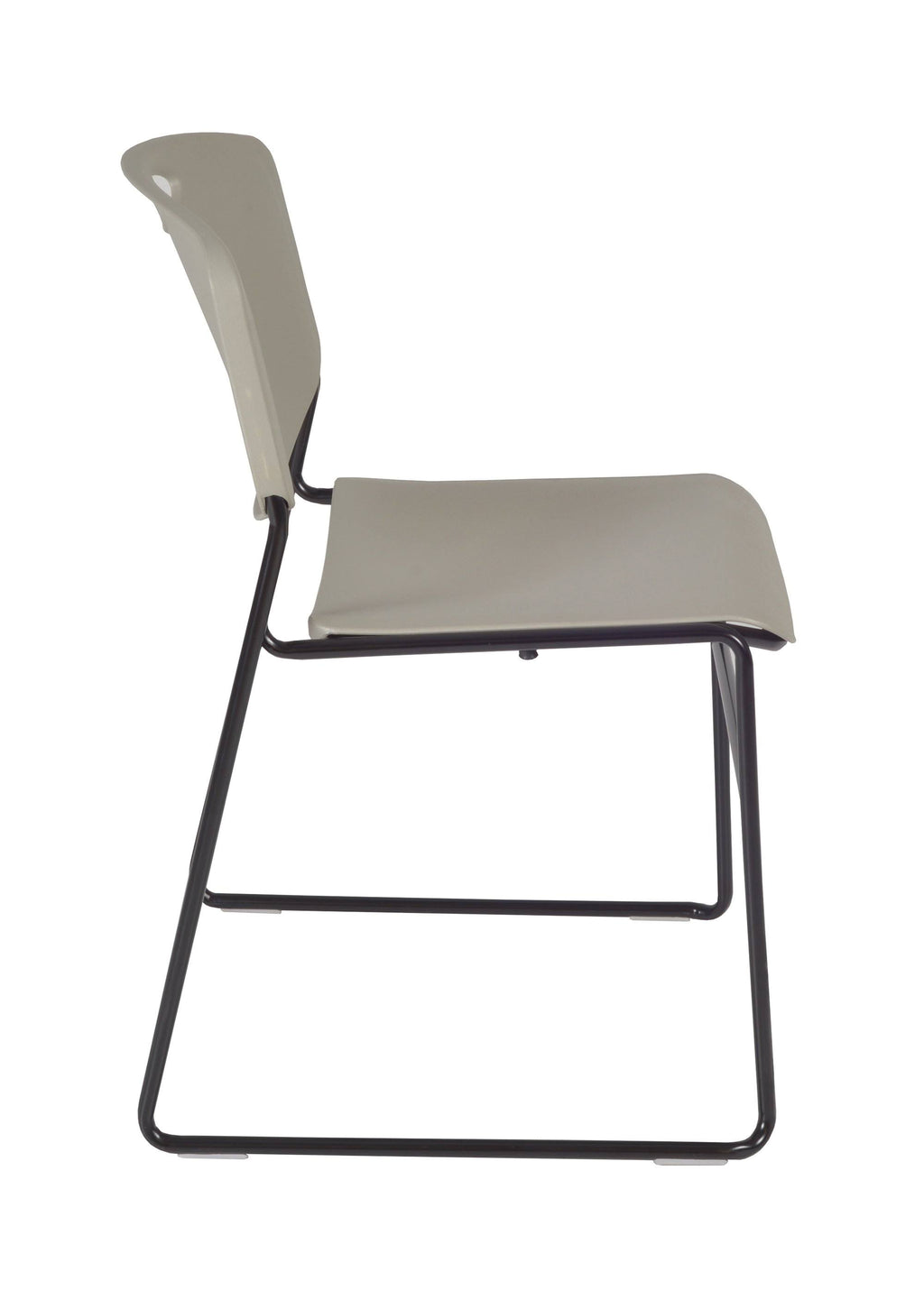 Cherry Training Table and 2 Grey Stack Chairs F1370