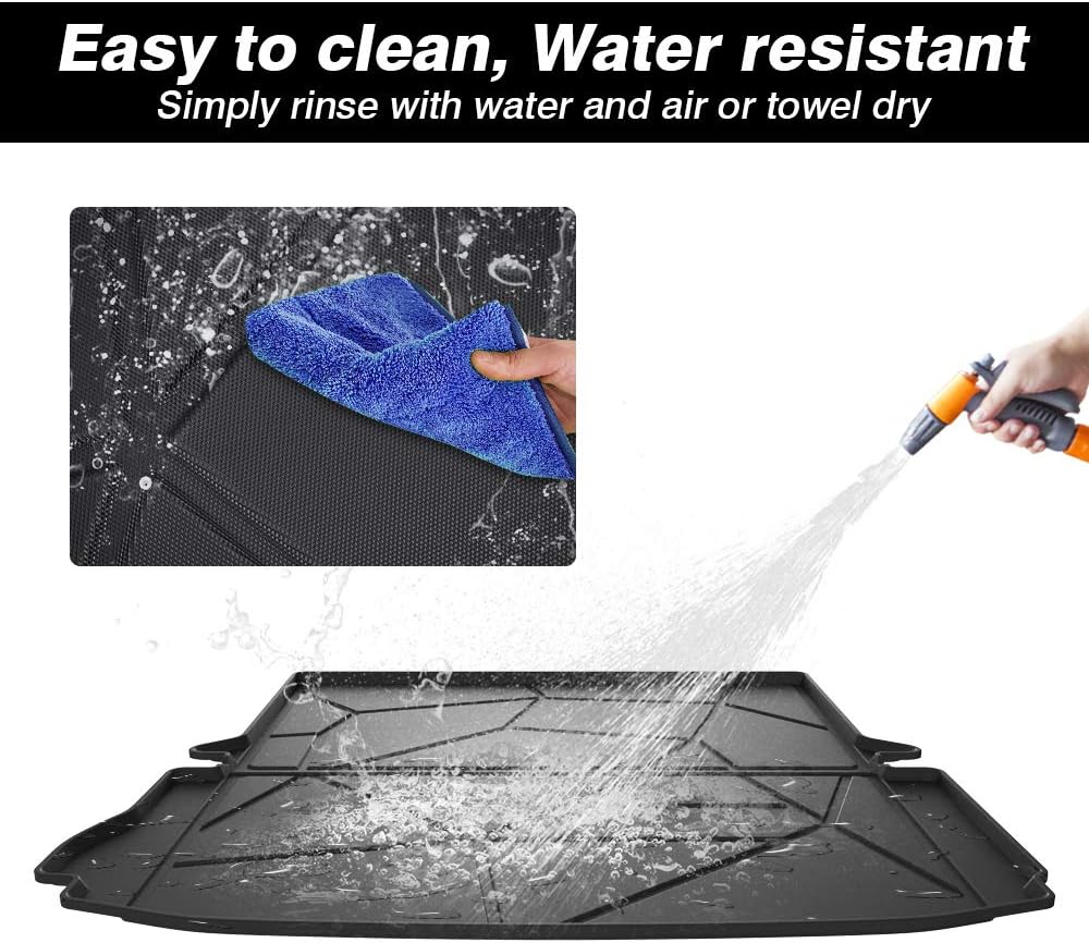 Black TPO Non-Slip Cargo Mat Pack of 2 Q1714