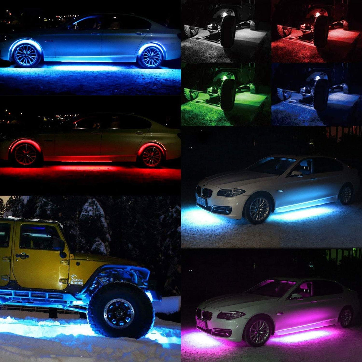 12 Pods RGBW LED Rock Lights for Trucks V9349