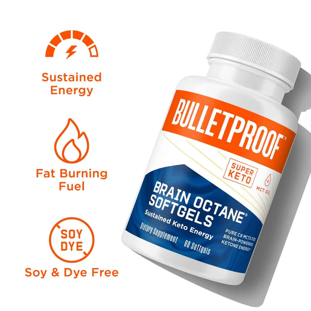 60 Softgels C8 MCT Oil from Non-GMO Coconuts Y57138