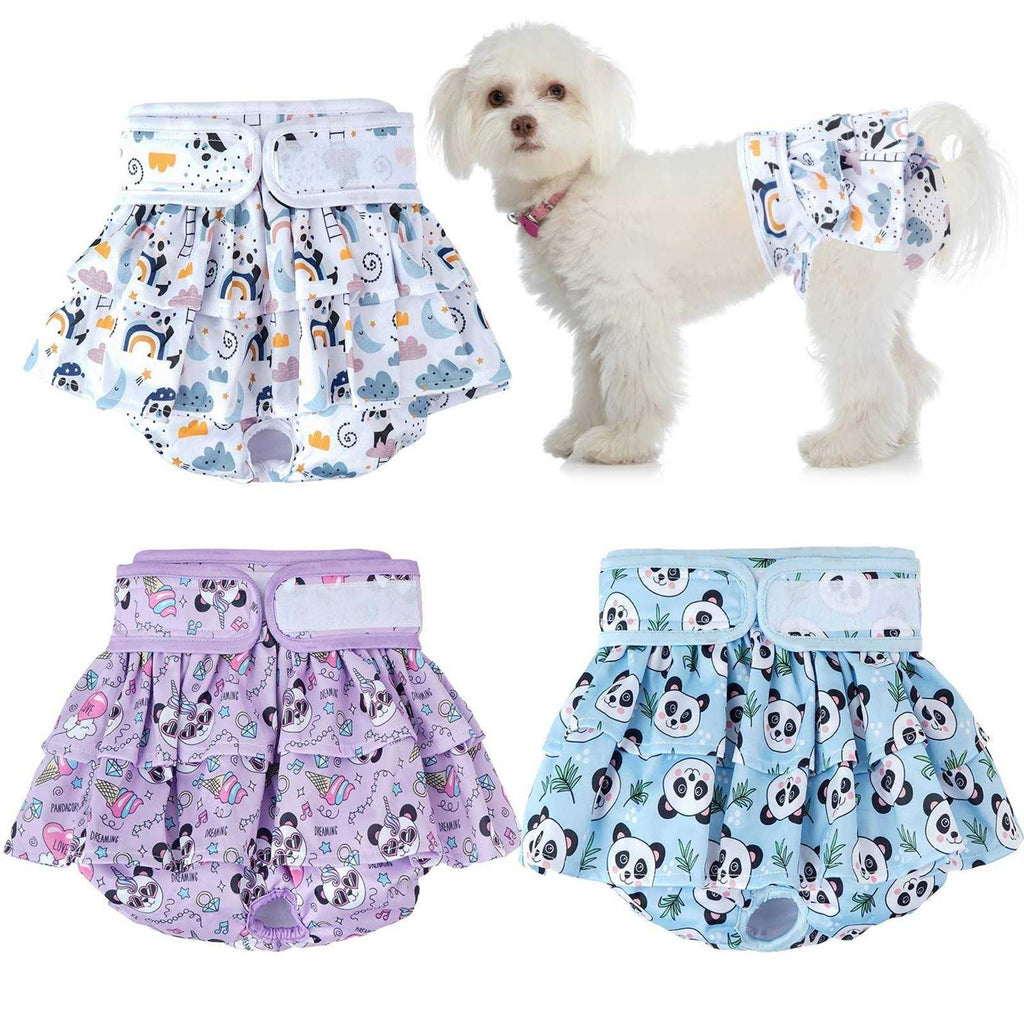 Washable Dog Diapers Female 3 Pack Reusable Puppy Diapers C528817