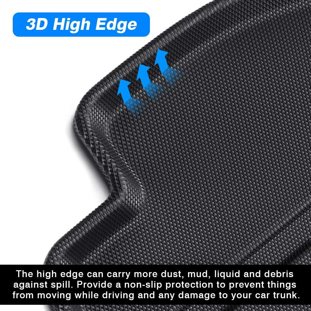 Black TPO Non-Slip Cargo Mat Pack of 2 Q1714