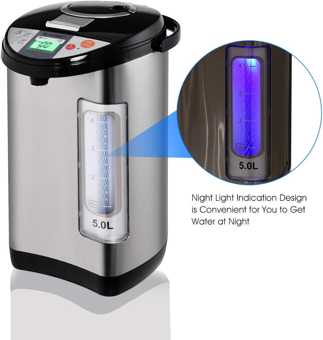 5-Liter Stainless Steel Electric Hot Water Boiler V221
