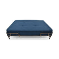 Industrial Pet Bed, Navy Blue and Brushed Gold N351