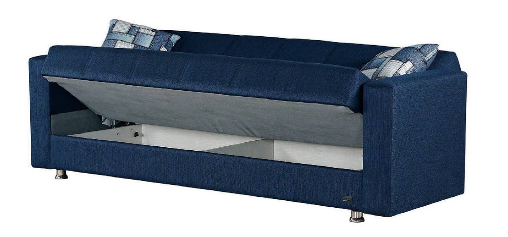 Blue Convertible Sofa G338