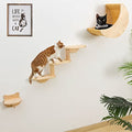 Solid Wood Cat Wall Shelves 3pcs/Set A75527