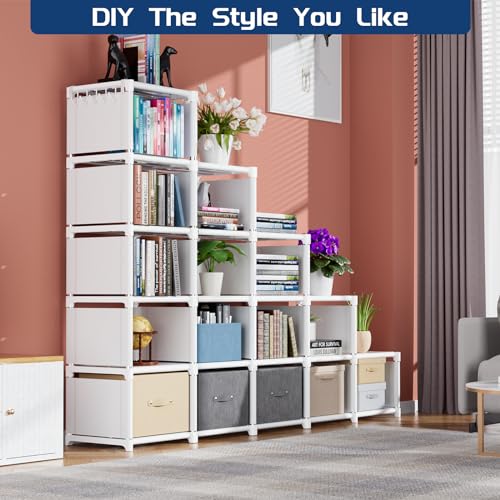 Black 16 Cube Storage Organizer Book Shelf D41212