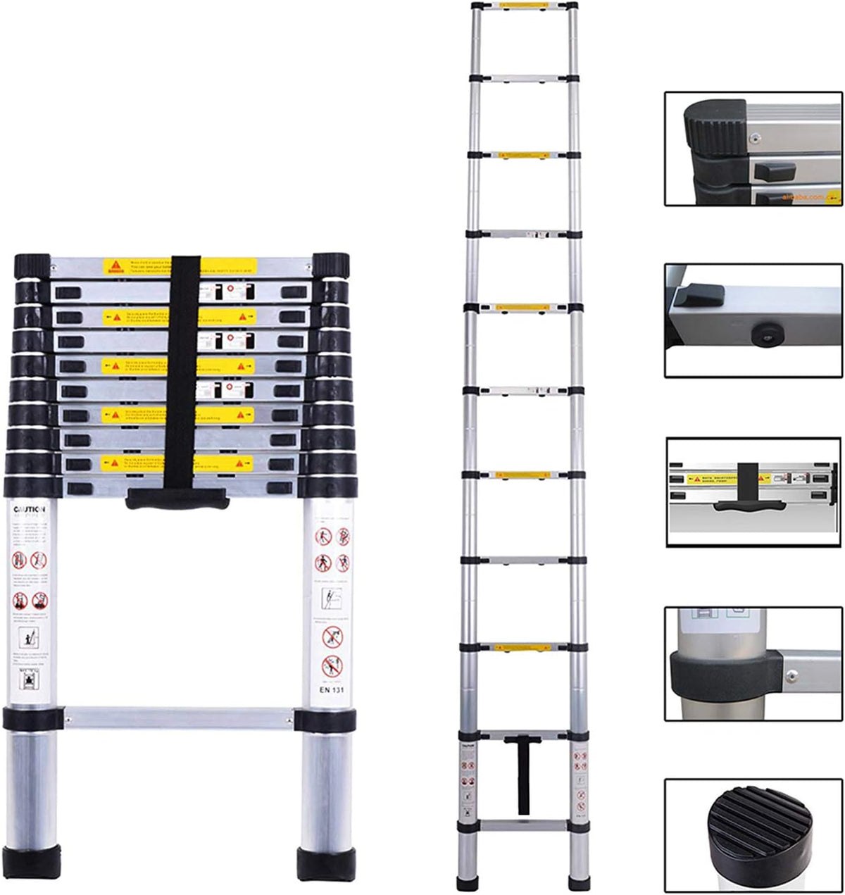 10.5FT Aluminum Telescoping Ladder B25996
