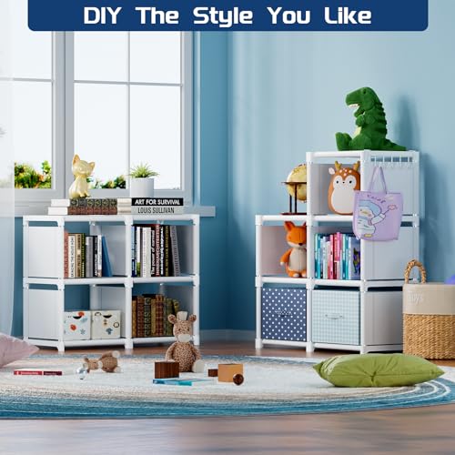 Black 16 Cube Storage Organizer Book Shelf D41212