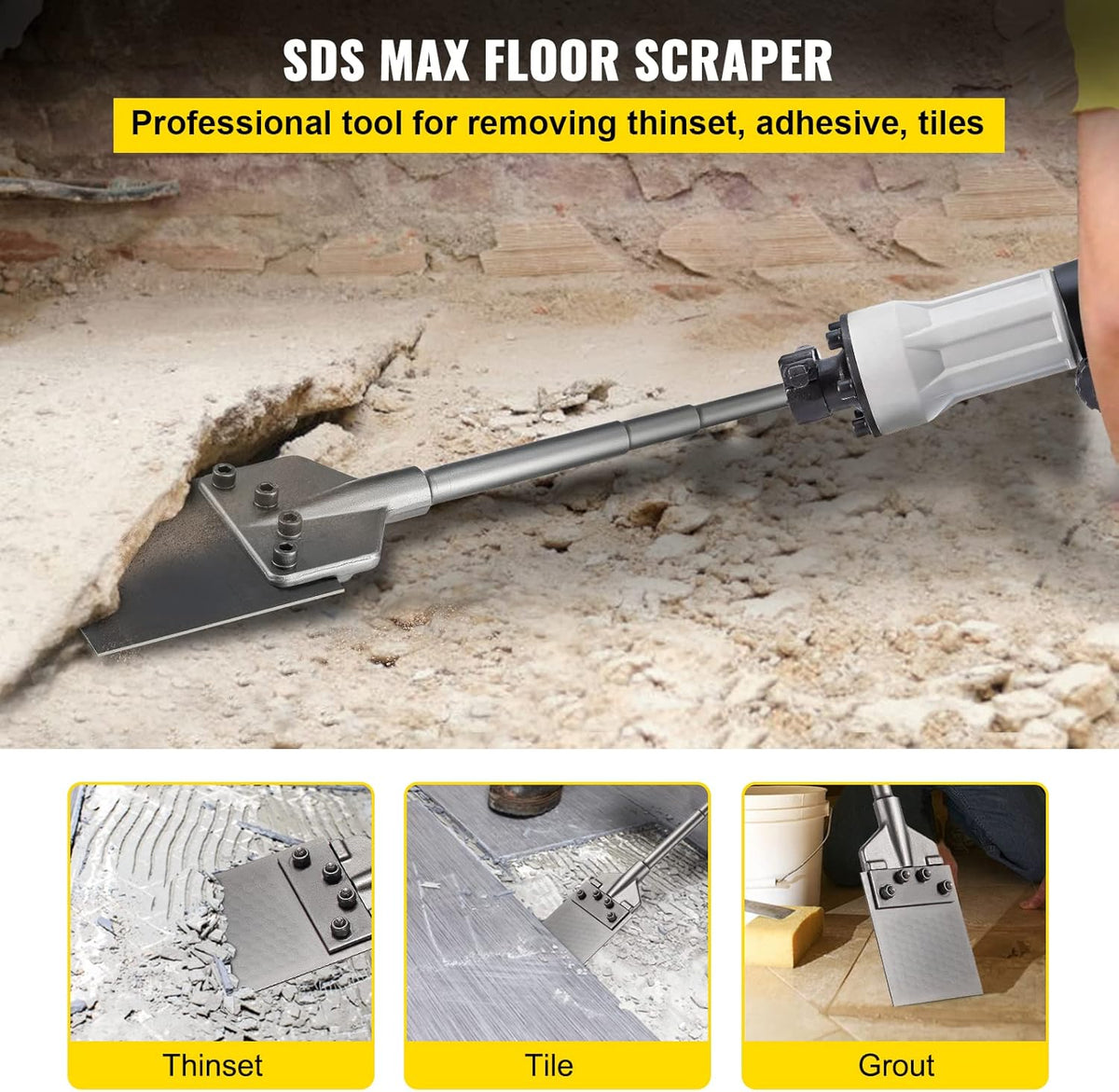 Clay Spade Jackhammer Bit with Point Chisel, Pack of 2 I468122