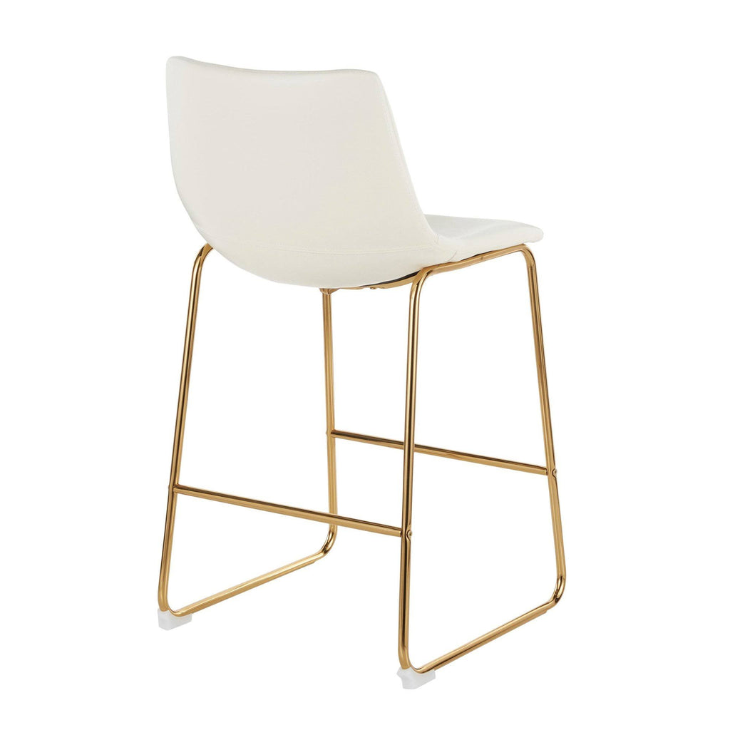 26x22 Counter Stool Black Espresso Set of 2 I98084
