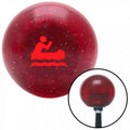 Red Metal Flake Shift Knob with M16 x 1.5 Insert F277
