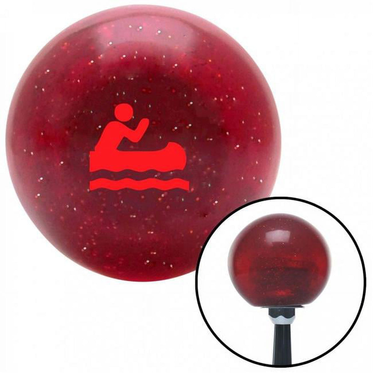 Red Metal Flake Shift Knob with M16 x 1.5 Insert F277
