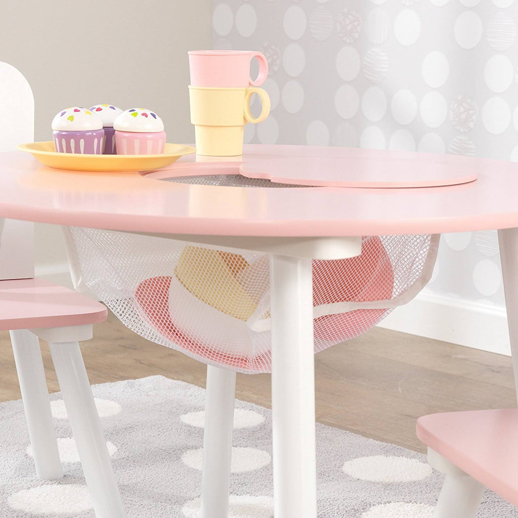 White Round Table and 2 Chair Set D9961