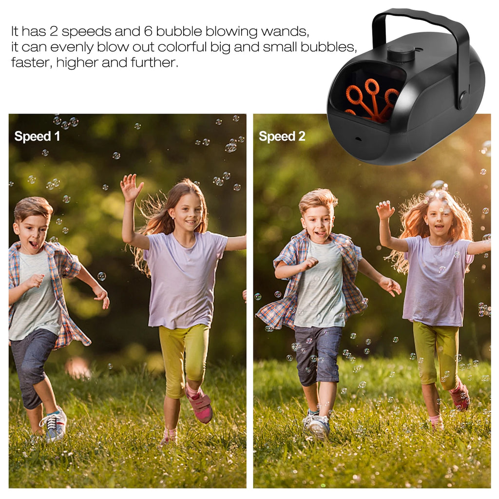 Portable Rechargeable Bubble Machine M82269