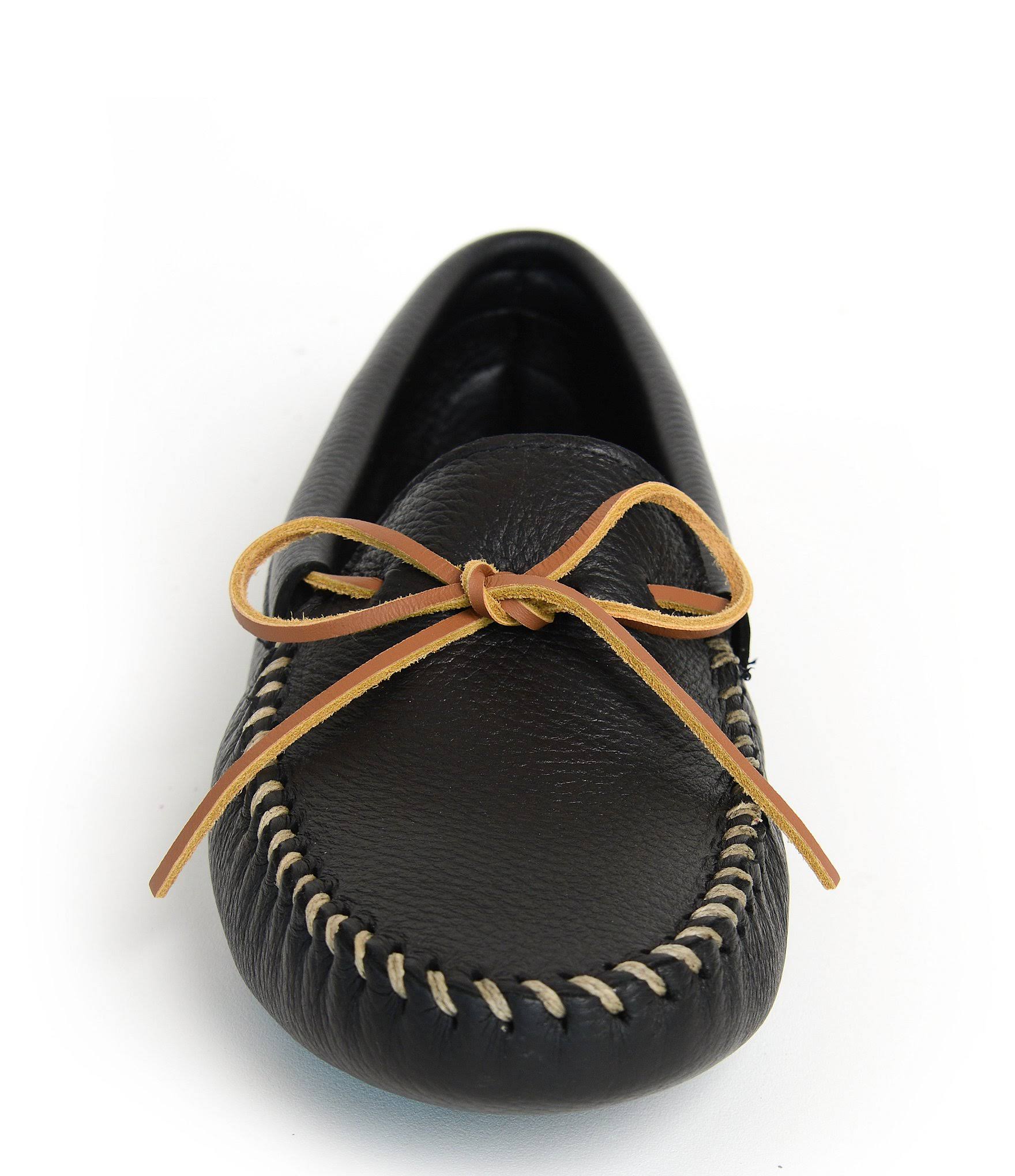 Black Double Deerskin Softsole Men&s Shoes B44938