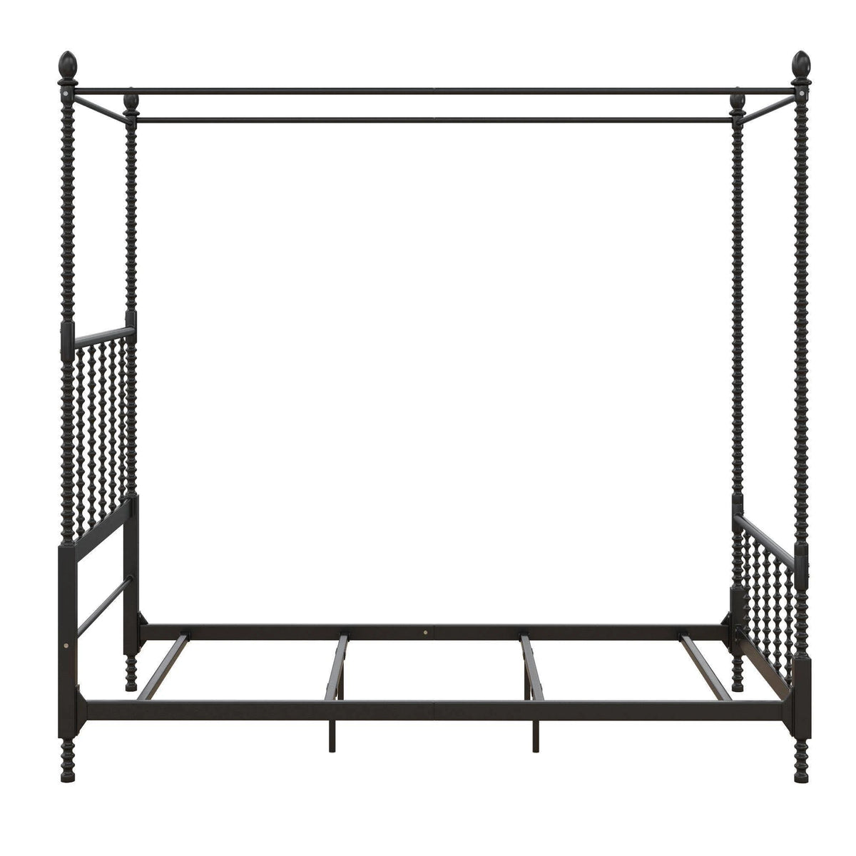 Twin Metal Canopy Bed Black L532254