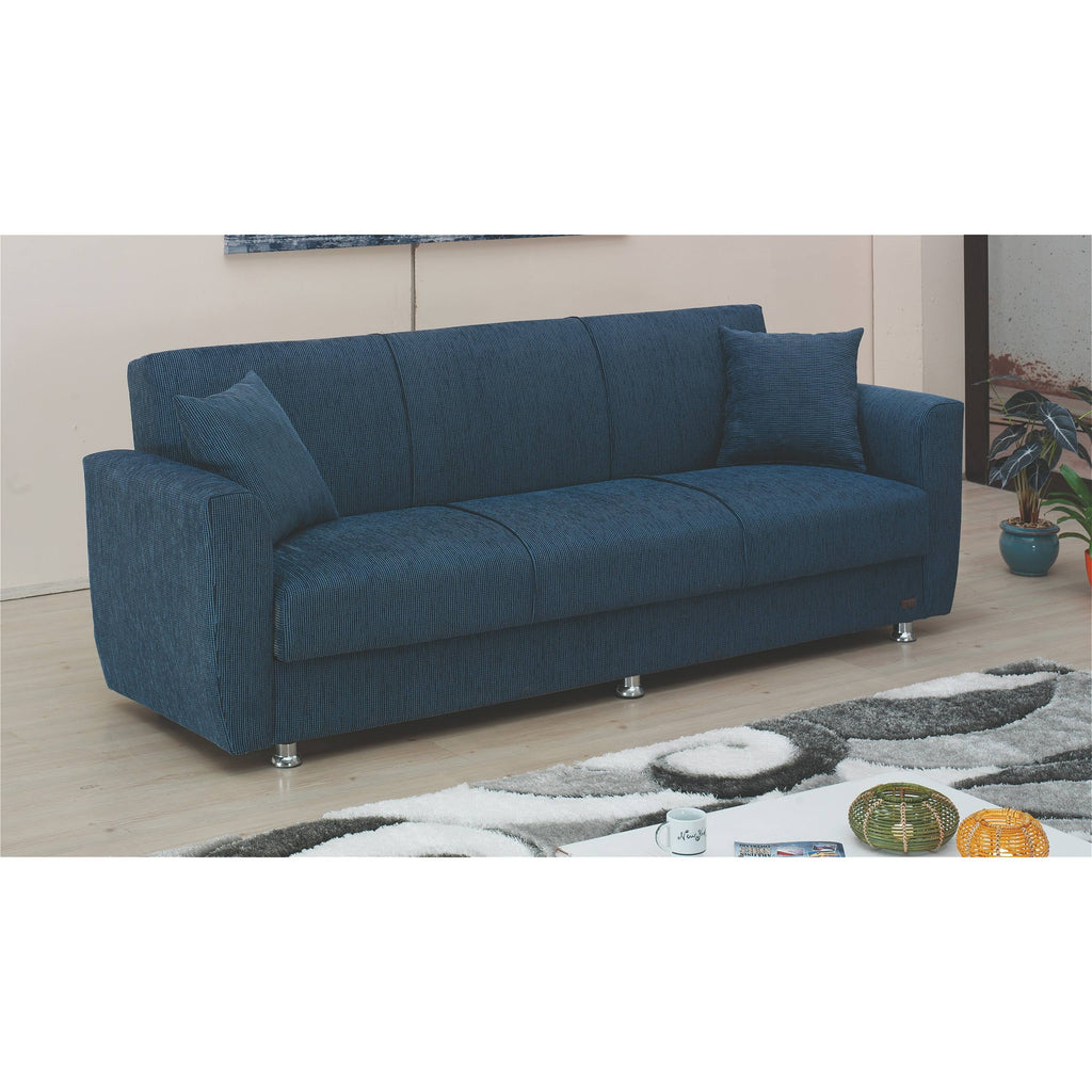 Blue Convertible Sofa G338