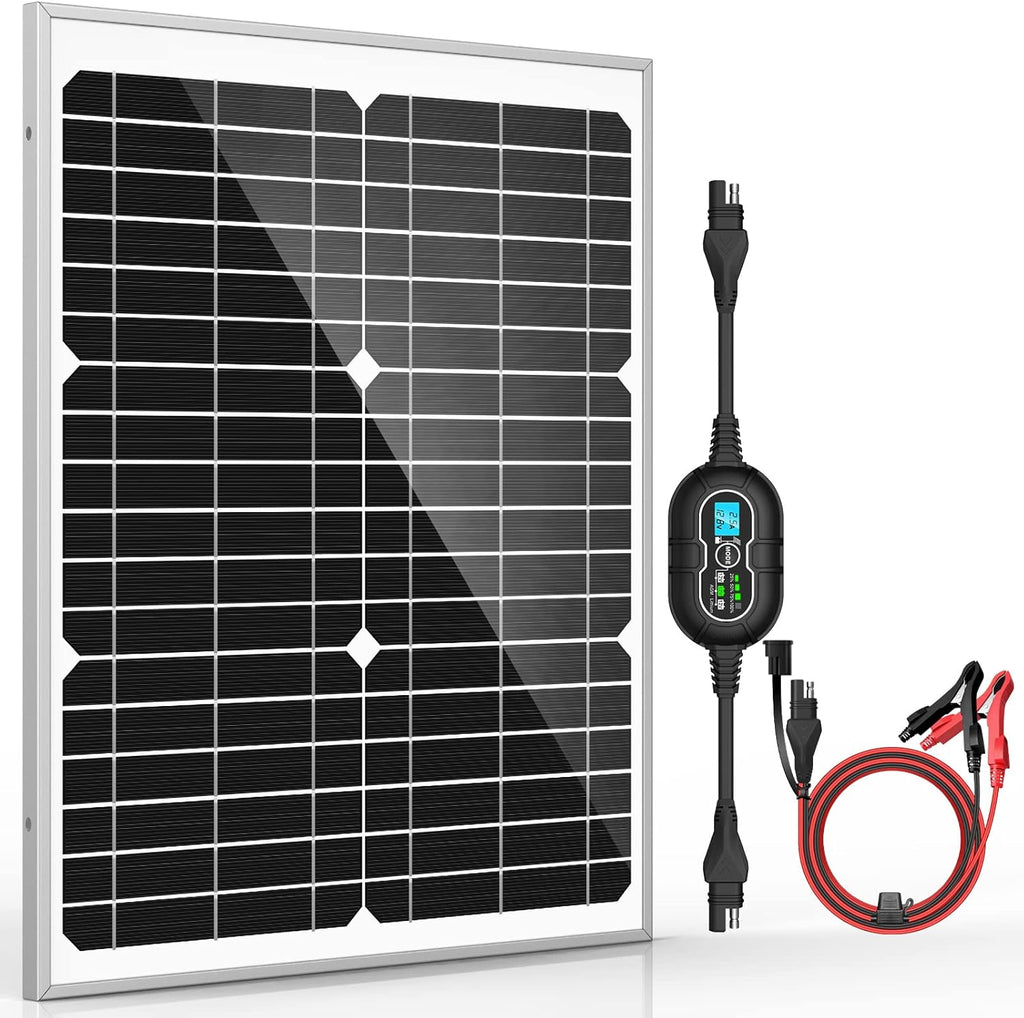 12V 20W Solar Panel Kit with 10A MPPT Charge Controller A759